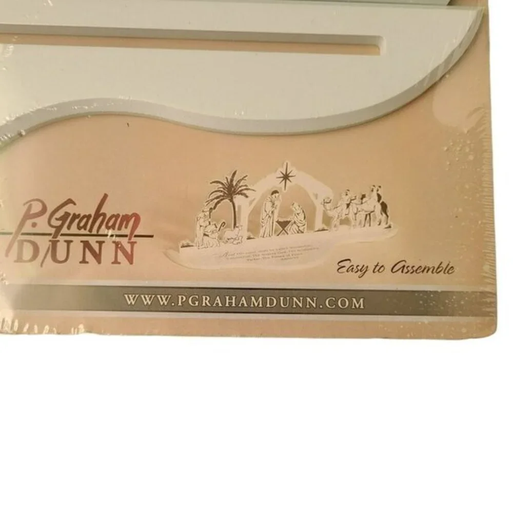 P Graham Dunn Nativity Silhouette Christmas Decor Jesus Mother Mary Wiseman  USA